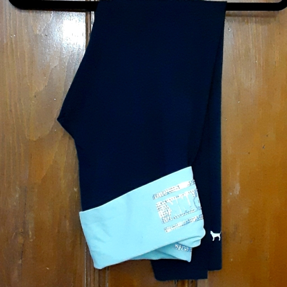 VS pink full length yoga pants.  Size M